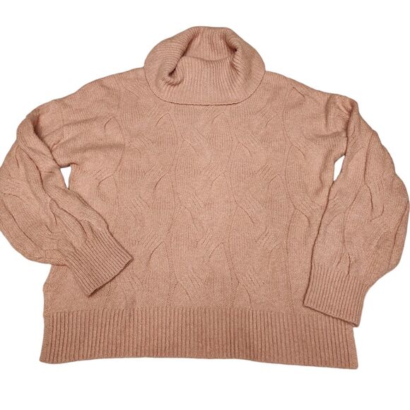 Cambridge Dry Goods Pink Turtleneck Sweater SZ L - Picture 5 of 12